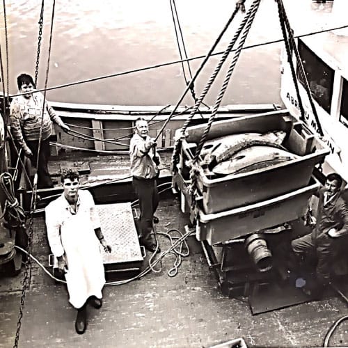 Michael Wright Howth Fishing Trawler Salmon Catch