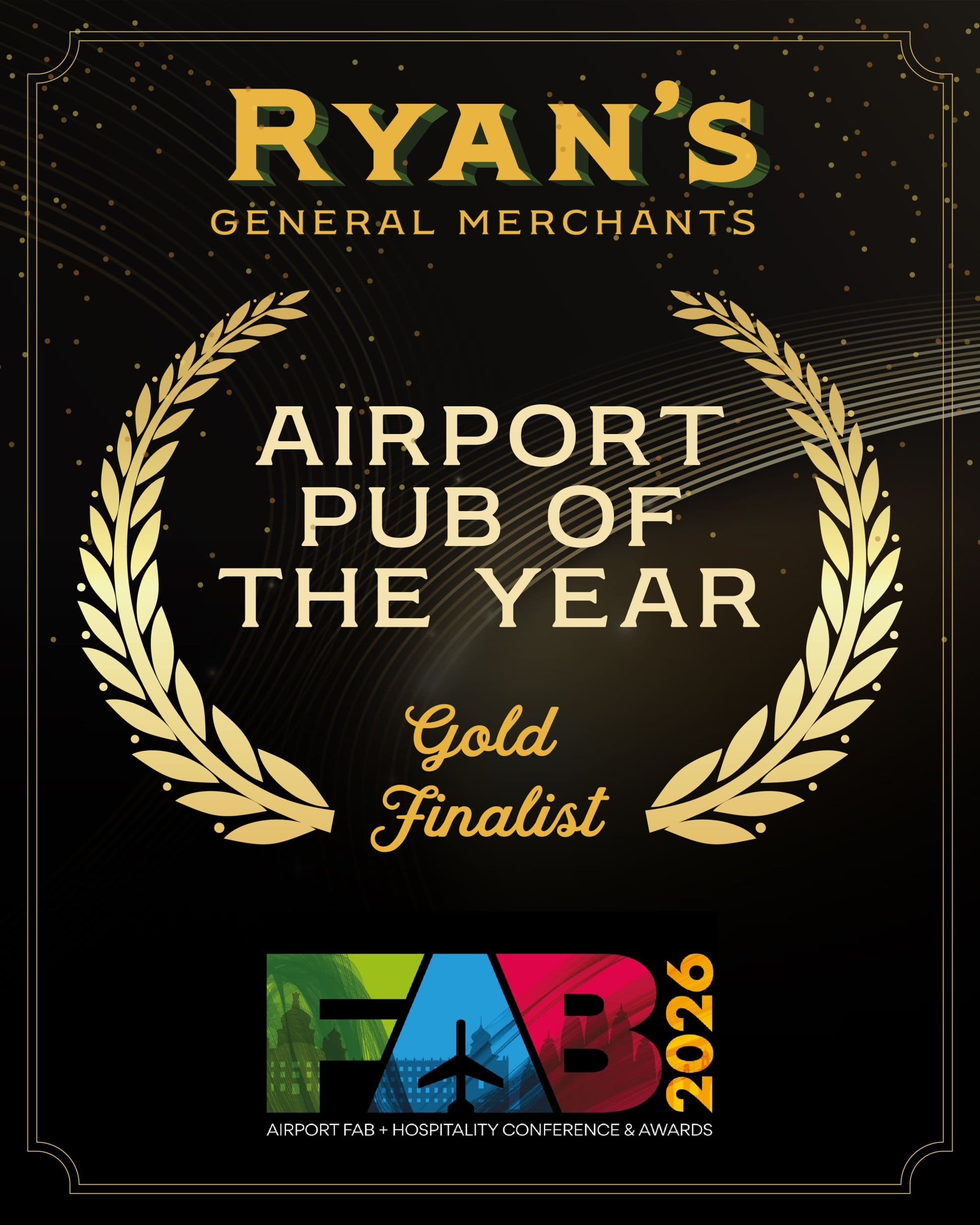 Ryans Airport Pub Of The Year - Finalist